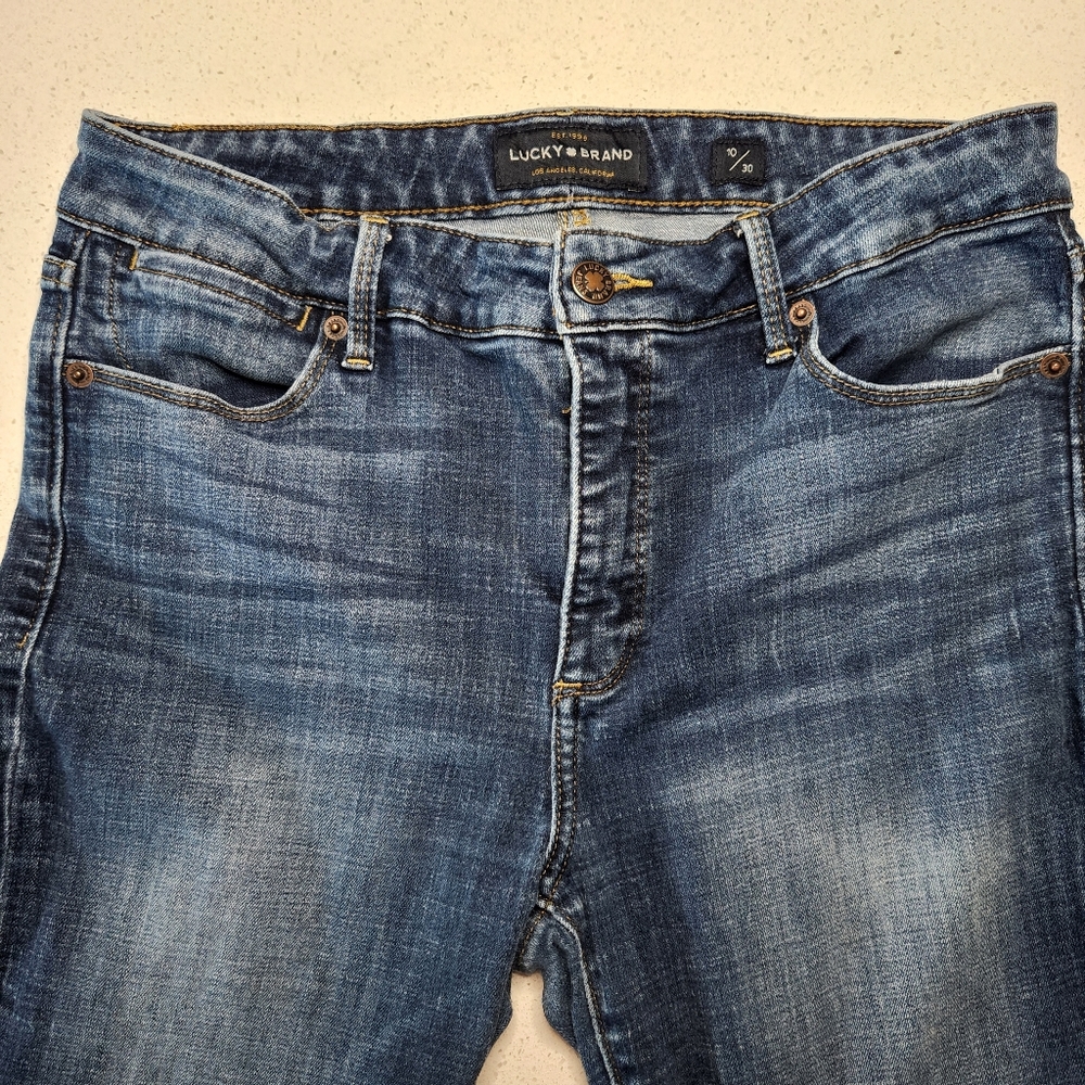 🍉 Luck Brand Jeans Hayden Crop Size 10 - Picture 3 of 4